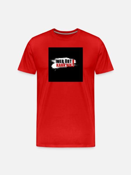Who practices can't do anything - Men's Premium Organic T-Shirt - red
