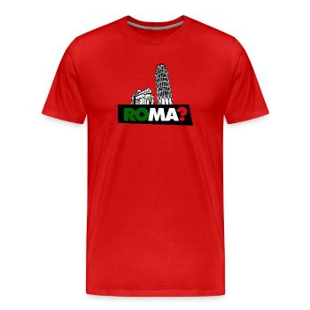 Rome? - T-shirt bio Premium Homme - rouge - Devant - Damien (186cm)