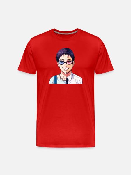 JUNGE TRAF MÄDCHEN – nette Leute - Männer Premium Bio T-Shirt - Rot
