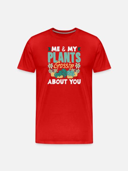 Garden & Plant Lovers Gifts - Men's Premium Organic T-Shirt - red