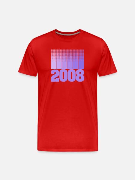 Born in 2008 - Men's Premium Organic T-Shirt - red