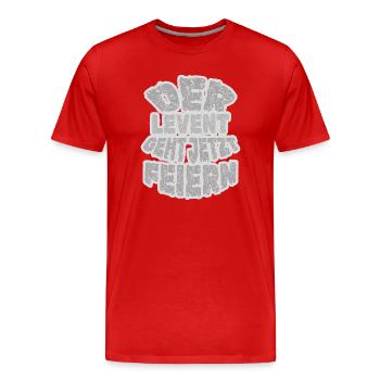 LAMB - Men's Premium Organic T-Shirt - red - Front - Damien (186cm)
