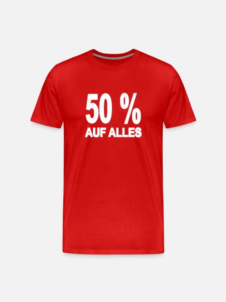 Rabais - T-shirt bio Premium Homme - rouge