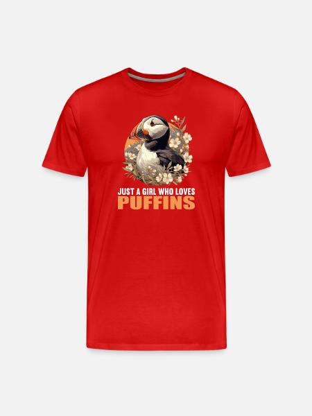 Puffin Papageientaucher - Men's Premium Organic T-Shirt - red