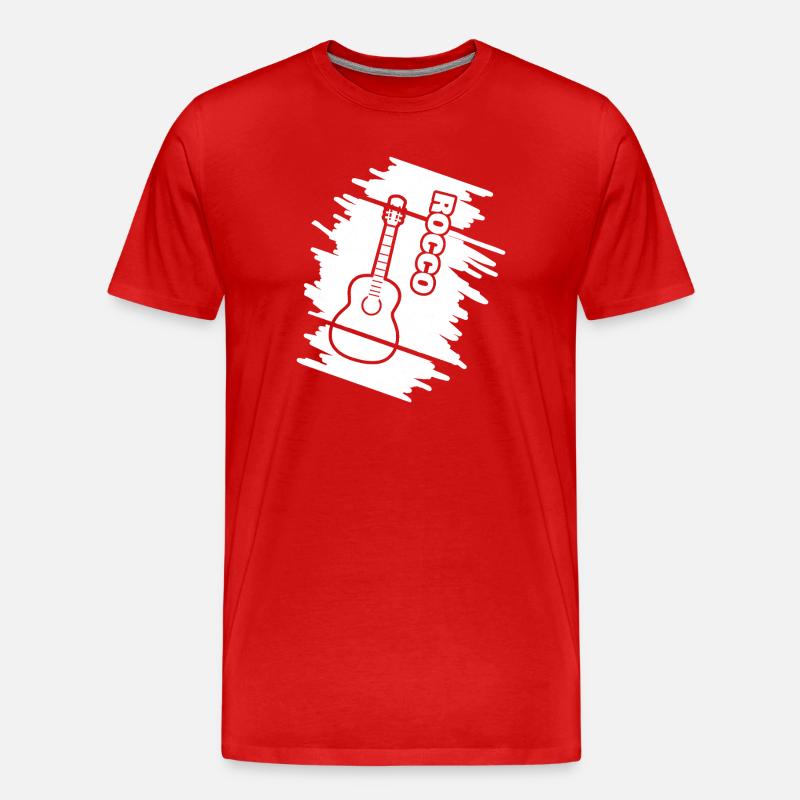 Guitar Rocco - Men's Premium Organic T-Shirt - red