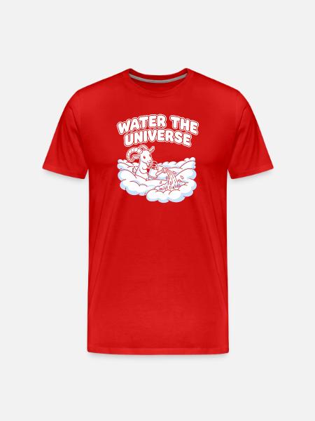 Arroser l’univers - T-shirt bio Premium Homme - rouge