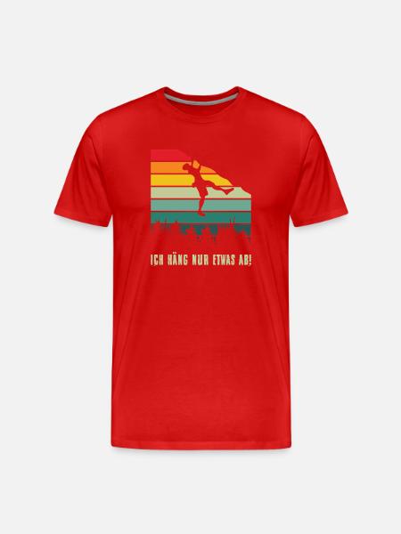 Bouldering Gifts Climbing Climber Boulderer - Men's Premium Organic T-Shirt - red