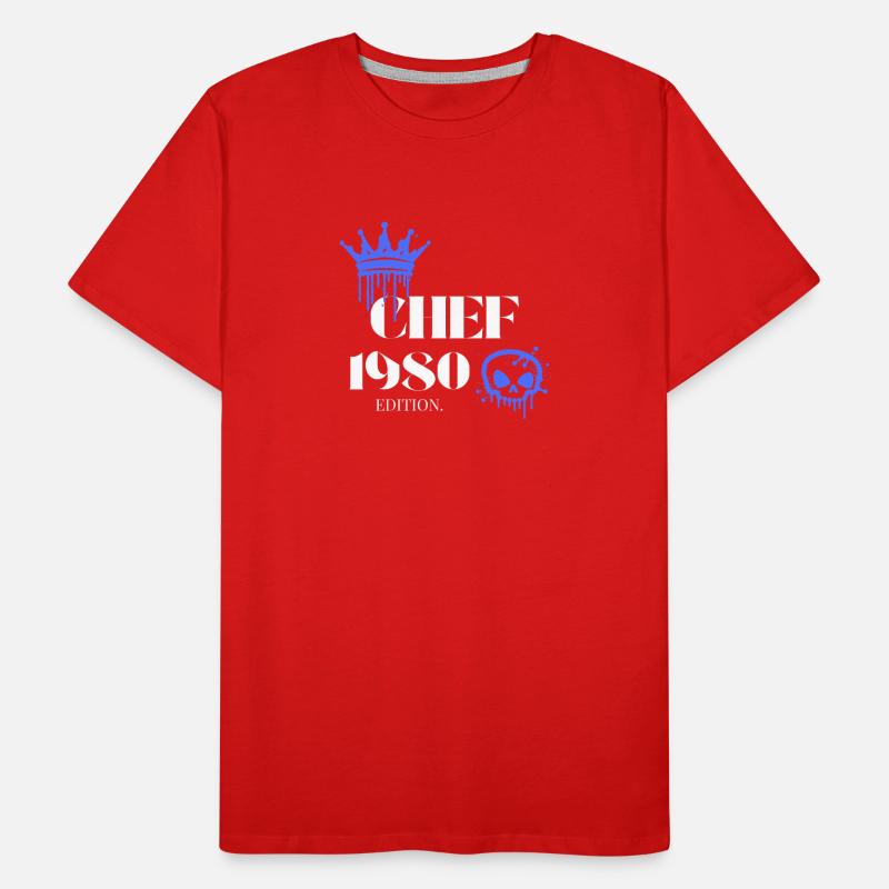 Édition Chef 1980 45e anniversaire Déclaration T-shirt bio Premium Homme