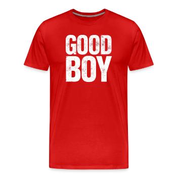 Guter Junge - Männer Premium Bio T-Shirt - Rot - Vorne - Damien (186cm)