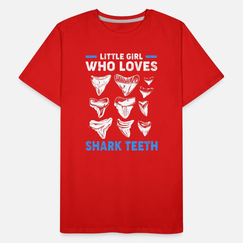 Dents de requin Dents de requin Dents de requin T-shirt bio Premium Homme