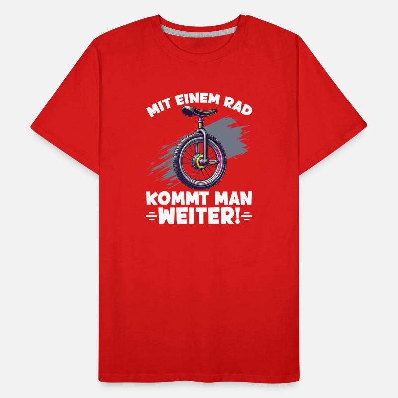 Avec une seule roue, on va plus loin T-shirt bio Premium Homme