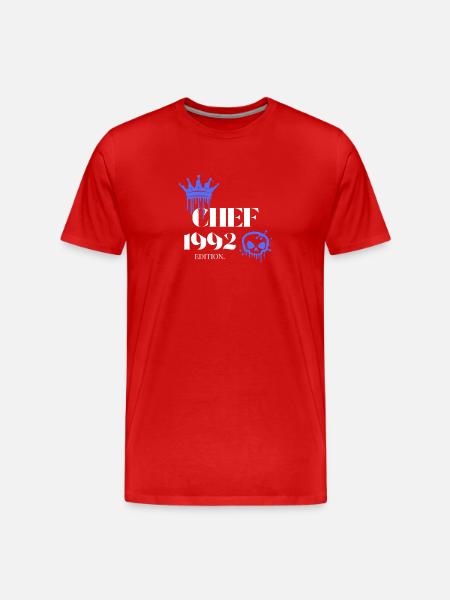 Édition Chef 1992 33e anniversaire Déclaration - T-shirt bio Premium Homme - rouge