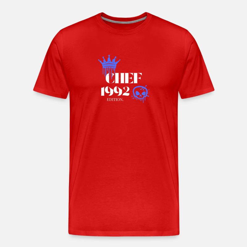 Édition Chef 1992 33e anniversaire Déclaration - T-shirt bio Premium Homme - rouge