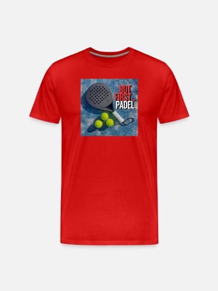 Padel first - Padel first - Men's Premium Organic T-Shirt - red