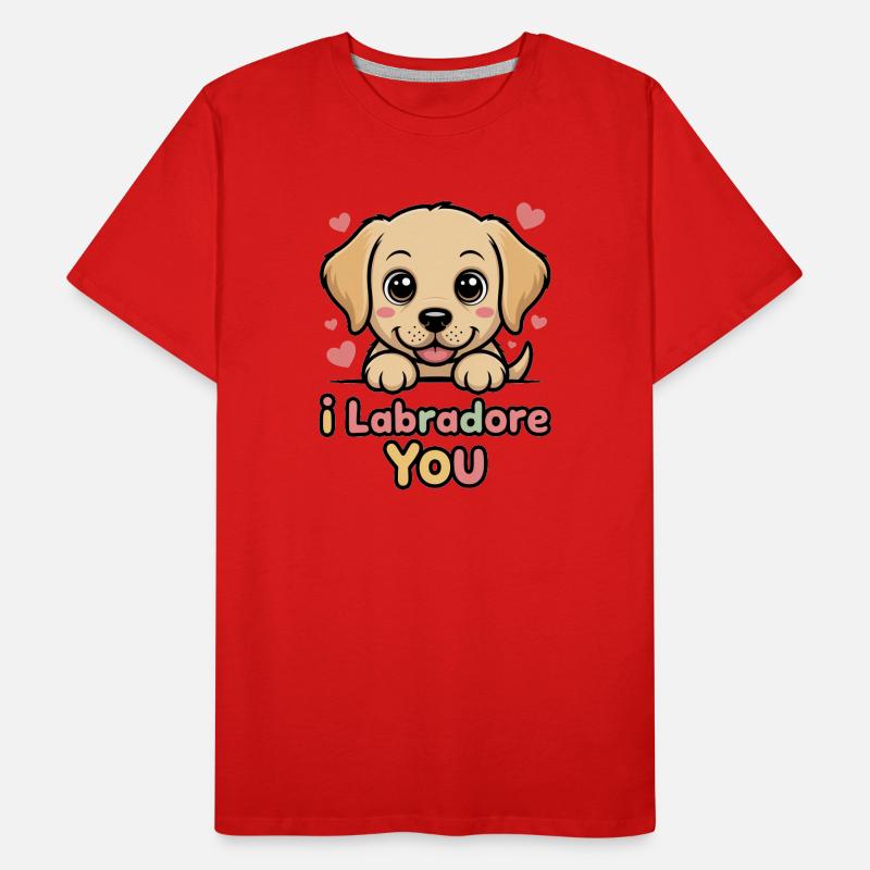 Moi, Labrador, Jeu de mots avec toi de chiot T-shirt bio Premium Homme