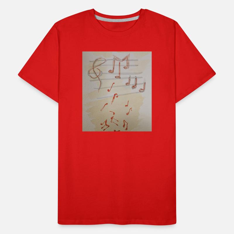 Red note impression Men's Premium Organic T-Shirt