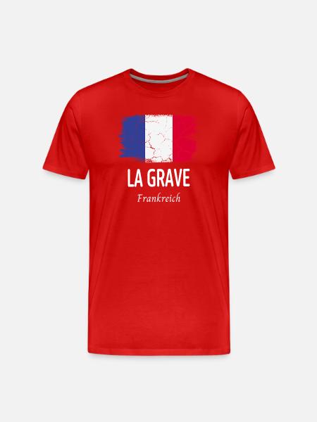 La Grave - Men's Premium Organic T-Shirt - red