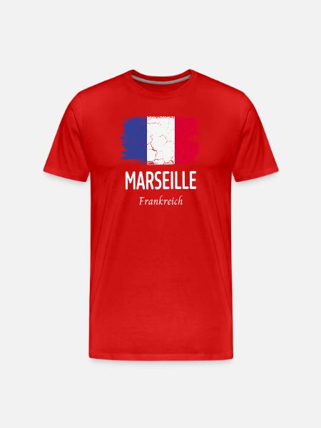 Marseille - T-shirt bio Premium Homme - rouge