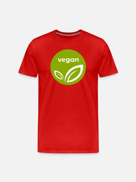 Végétalien - T-shirt bio Premium Homme - rouge