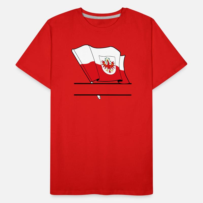 Drapeau du Tirol – Espace de noms T-shirt bio Premium Homme