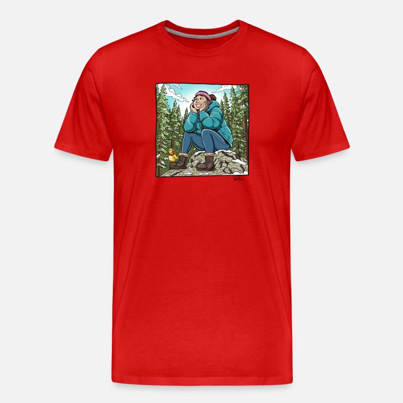 Me_In_Winter - Männer Premium Bio T-Shirt - Rot