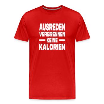 Jogging, Coureur Cadeau, Sport, Forme physique - T-shirt bio Premium Homme - rouge - Devant - Damien (186cm)