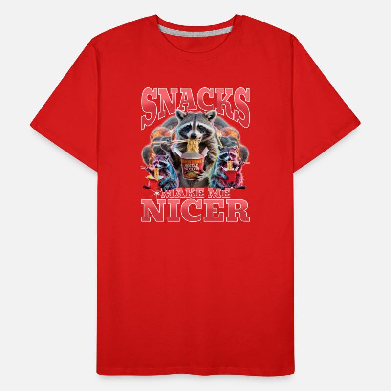 Drôle de raton laveur T-shirt bio Premium Homme