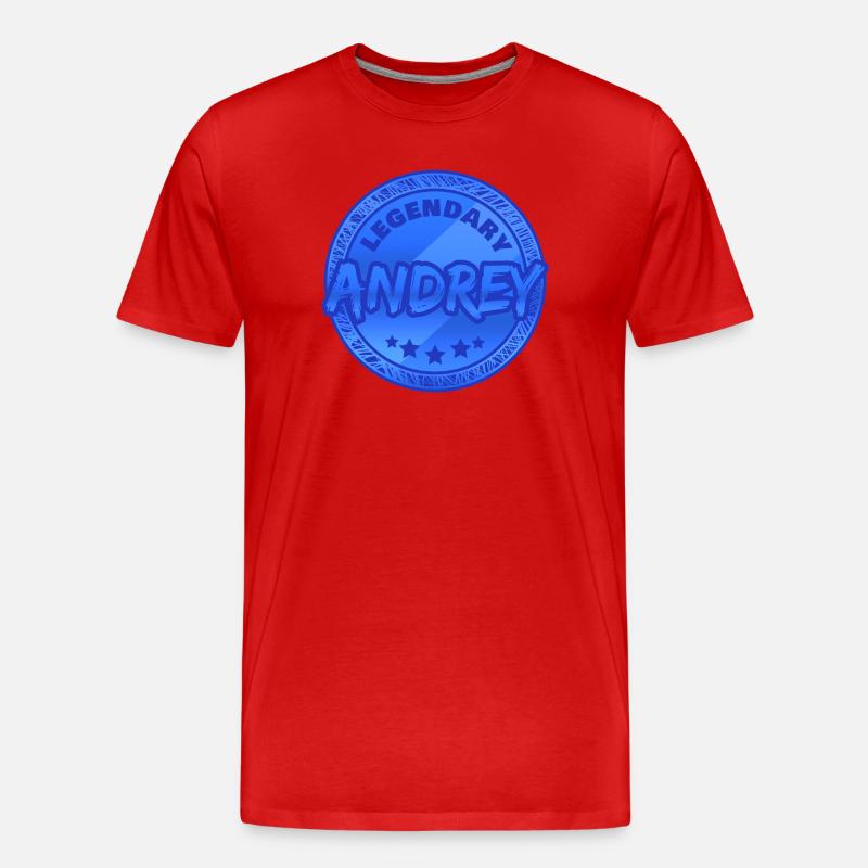 Andrey - Männer Premium Bio T-Shirt - Rot