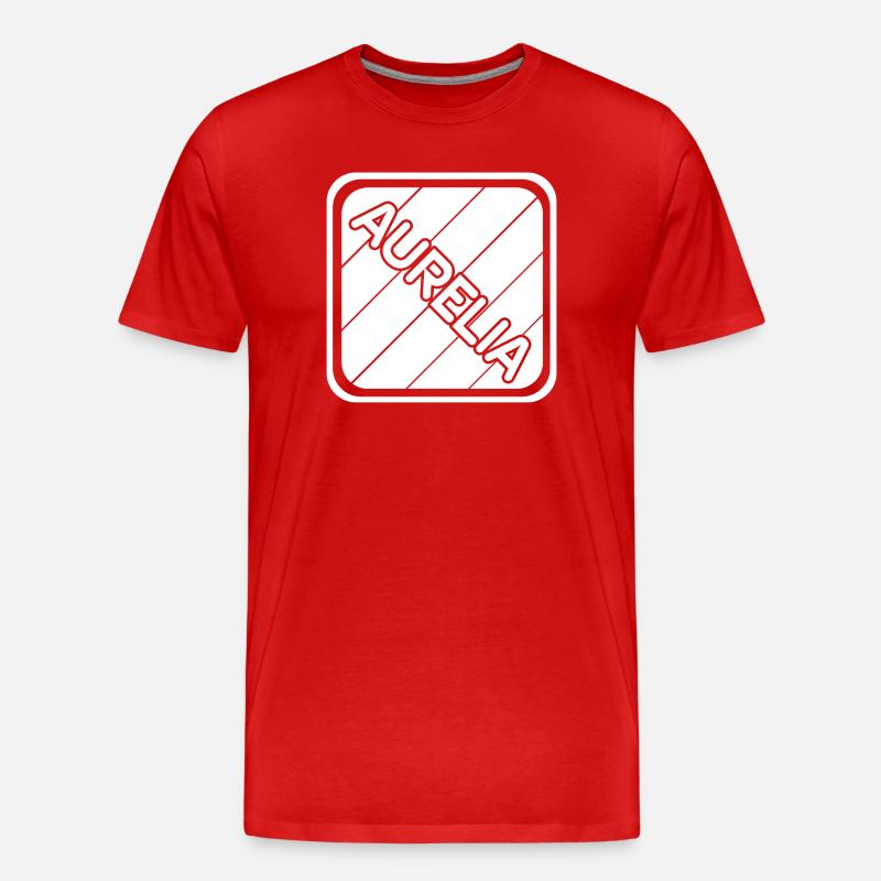 Aurelia - Männer Premium Bio T-Shirt - Rot