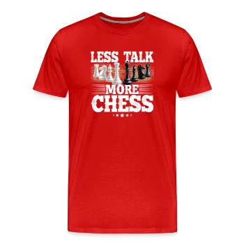 Schach - Männer Premium Bio T-Shirt - Rot - Vorne - Damien (186cm)
