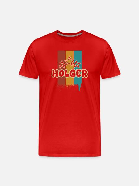 Holger Holger - T-shirt bio Premium Homme - rouge