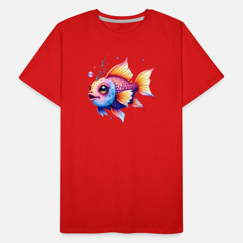Vibrant Rainbow Aquarius Men's Premium Organic T-Shirt