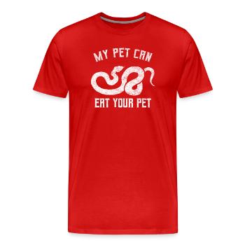 Snake Keeper Artwork - Männer Premium Bio T-Shirt - Rot - Vorne - Damien (186cm)