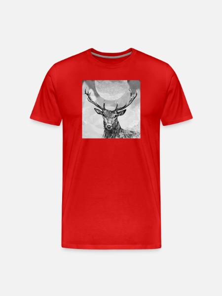 Cerf - T-shirt bio Premium Homme - rouge