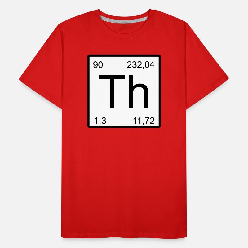 Th Thorium-Element Symbol Artwork Männer Premium Bio T-Shirt