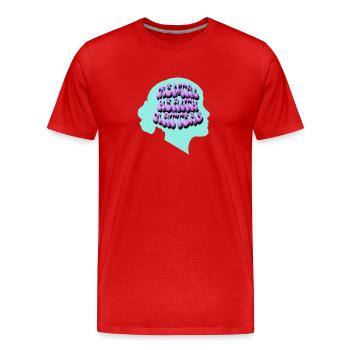 Mental Health Matters Pop Art - T-shirt bio Premium Homme - rouge - Devant - Damien (186cm)