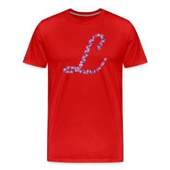 Symphonie des Fleurs - T-shirt bio Premium Homme - rouge - Devant - Damien (186cm)