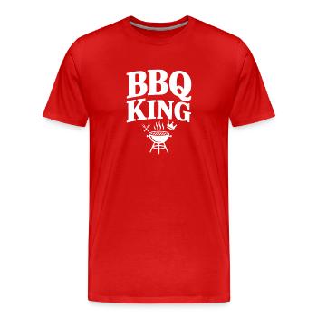BBQ Kingsize-Bett - Männer Premium Bio T-Shirt - Rot - Vorne - Damien (186cm)