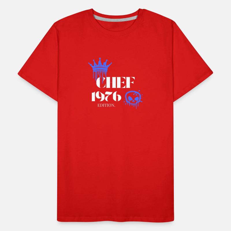 Chef Edition 1976 49 Geburtstag Spruch Männer Premium Bio T-Shirt