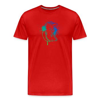 Conception compacte du motocross - T-shirt bio Premium Homme - rouge - Devant - Damien (186cm)