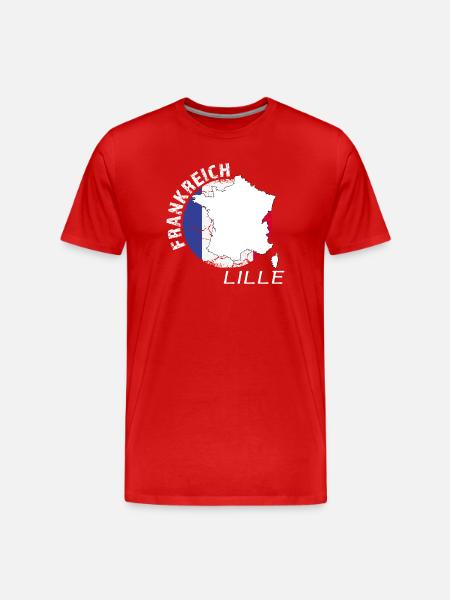 Lille - T-shirt bio Premium Homme - rouge