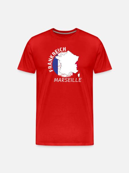 Marseille - T-shirt bio Premium Homme - rouge