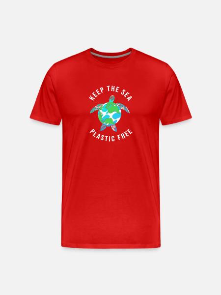 Climate change Environment Environmental protection - Men's Premium Organic T-Shirt - red