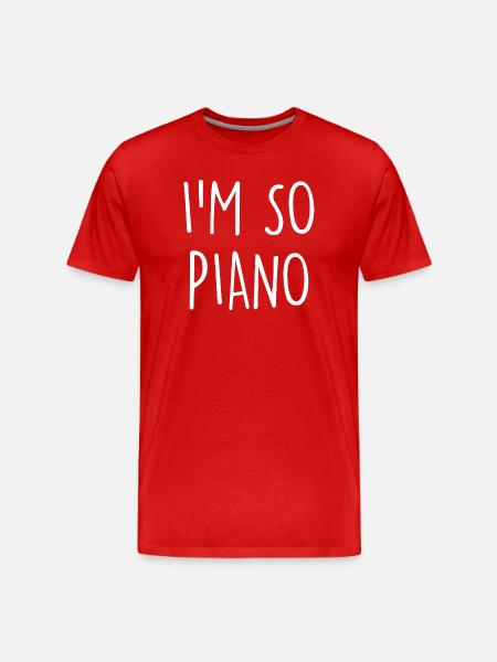 Piano Klavier - T-shirt bio Premium Homme - rouge