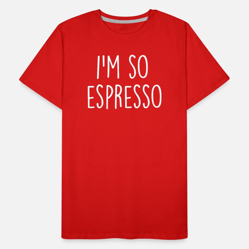 Café Espresso Kaffee T-shirt bio Premium Homme