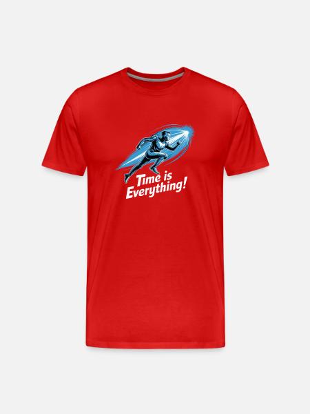 Time is Everything Runner - Men's Premium Organic T-Shirt - red