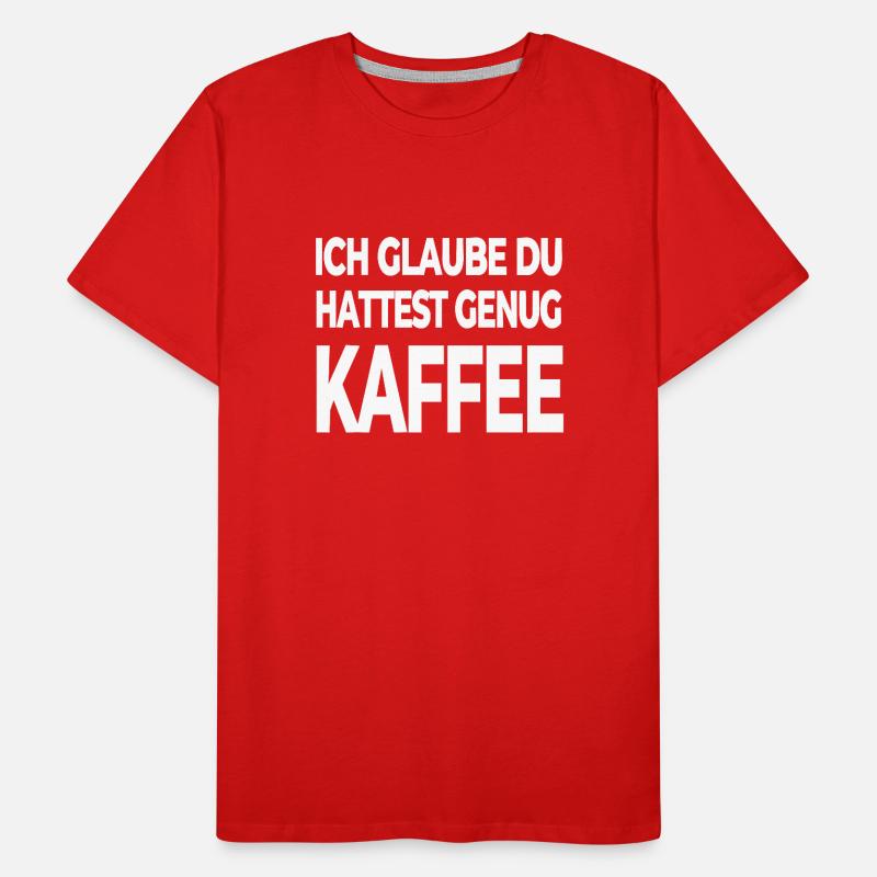 Kaffee Männer Premium Bio T-Shirt