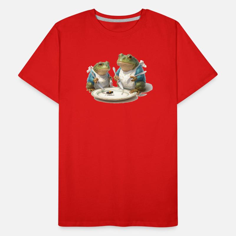 Frog Dinner: Fly on a Plate Men's Premium Organic T-Shirt