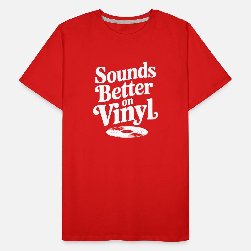 Klingt besser auf Vinyl Männer Premium Bio T-Shirt