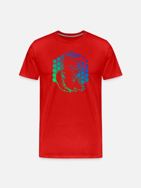 Attention motocross fans, simple statement - Men's Premium Organic T-Shirt - red